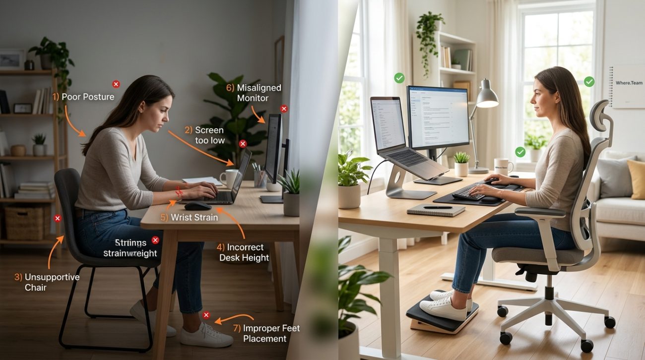 7 Ergonomic Mistakes Remote Workers Make (And How to Fix Them Today)