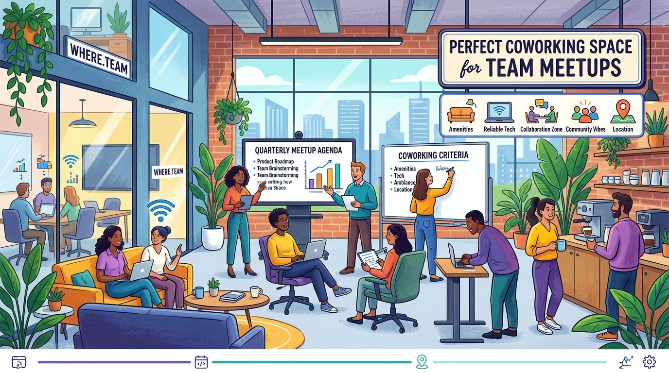 How to Choose the Perfect Coworking Space for Your Remote Team's Quarterly Meetup - Illustration 1