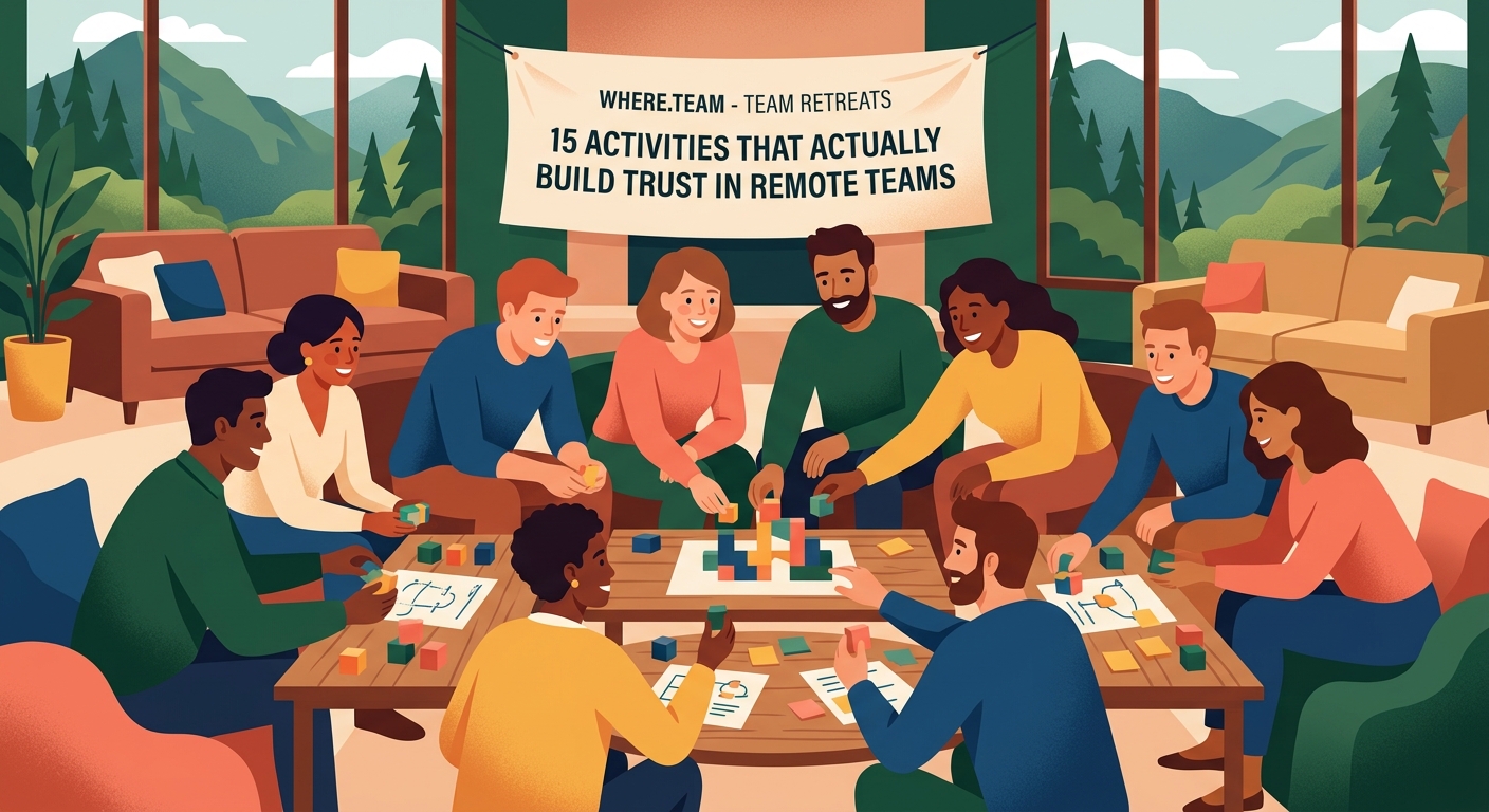 15 Team Retreat Activities That Actually Build Trust in Remote Teams - Illustration 1