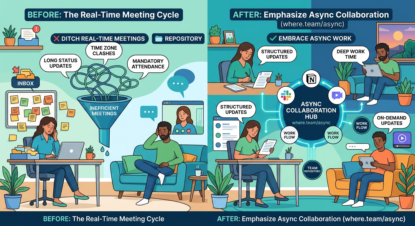 Why Your Remote Team Needs to Ditch Real-Time Meetings (And What to Do Instead) - Illustration 1