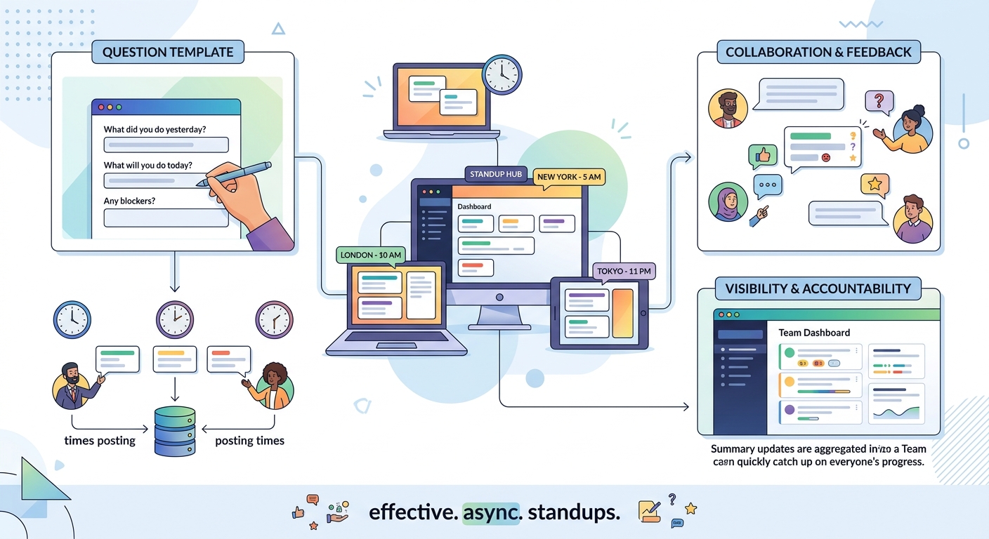 How to Run Effective Async Standup Meetings When Your Team Never Overlaps - Illustration 2