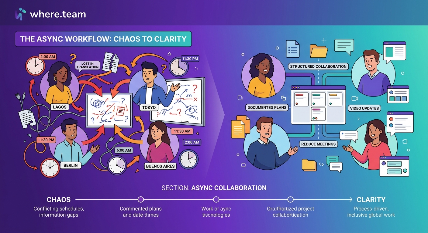 From Chaos to Clarity: Setting Up Async Workflows for Teams Across 12+ Time Zones - Illustration 1