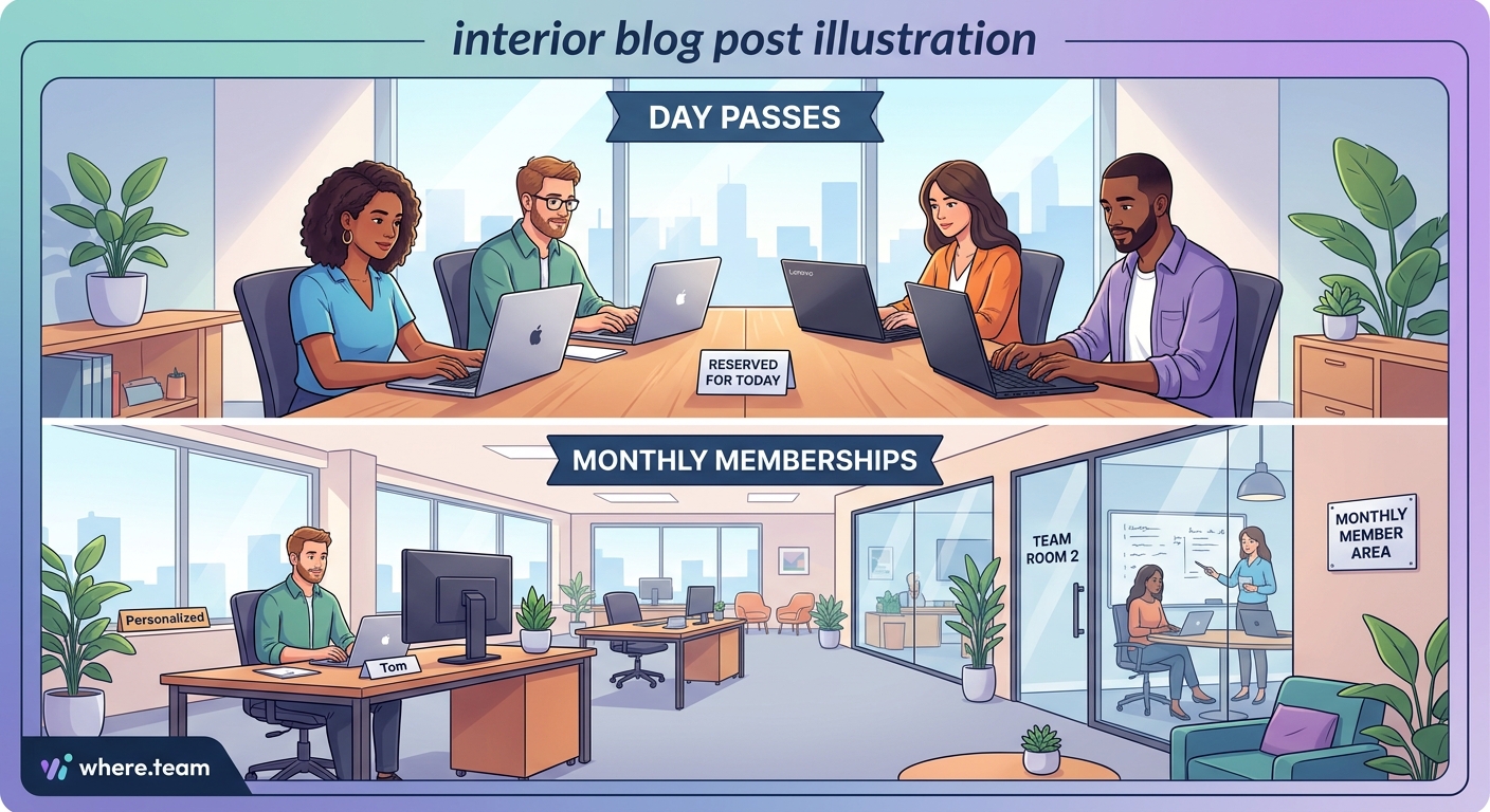 Day Passes vs Monthly Memberships: Which Coworking Option Makes Sense for Hybrid Teams? — 2