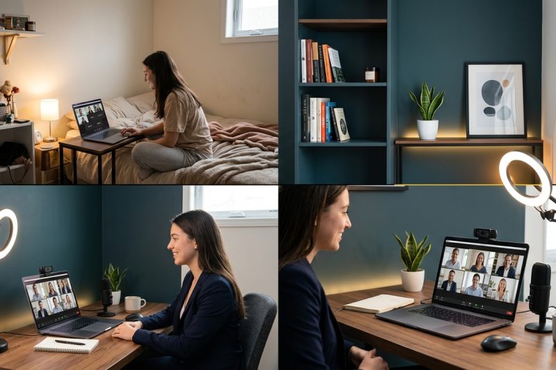 From Bedroom to Boardroom: Creating Professional Zoom Backgrounds in Small Spaces