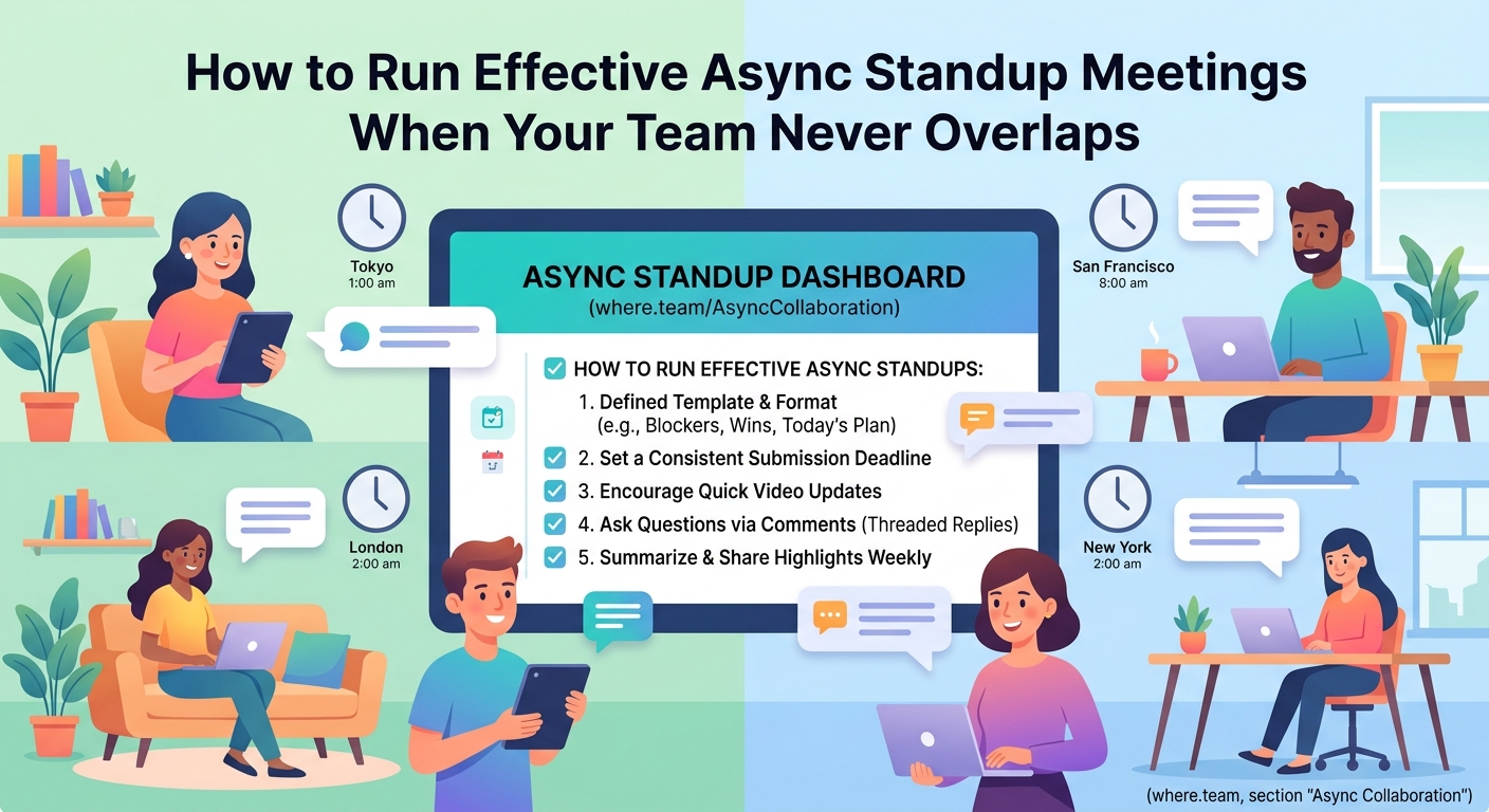 How to Run Effective Async Standup Meetings When Your Team Never Overlaps — 1