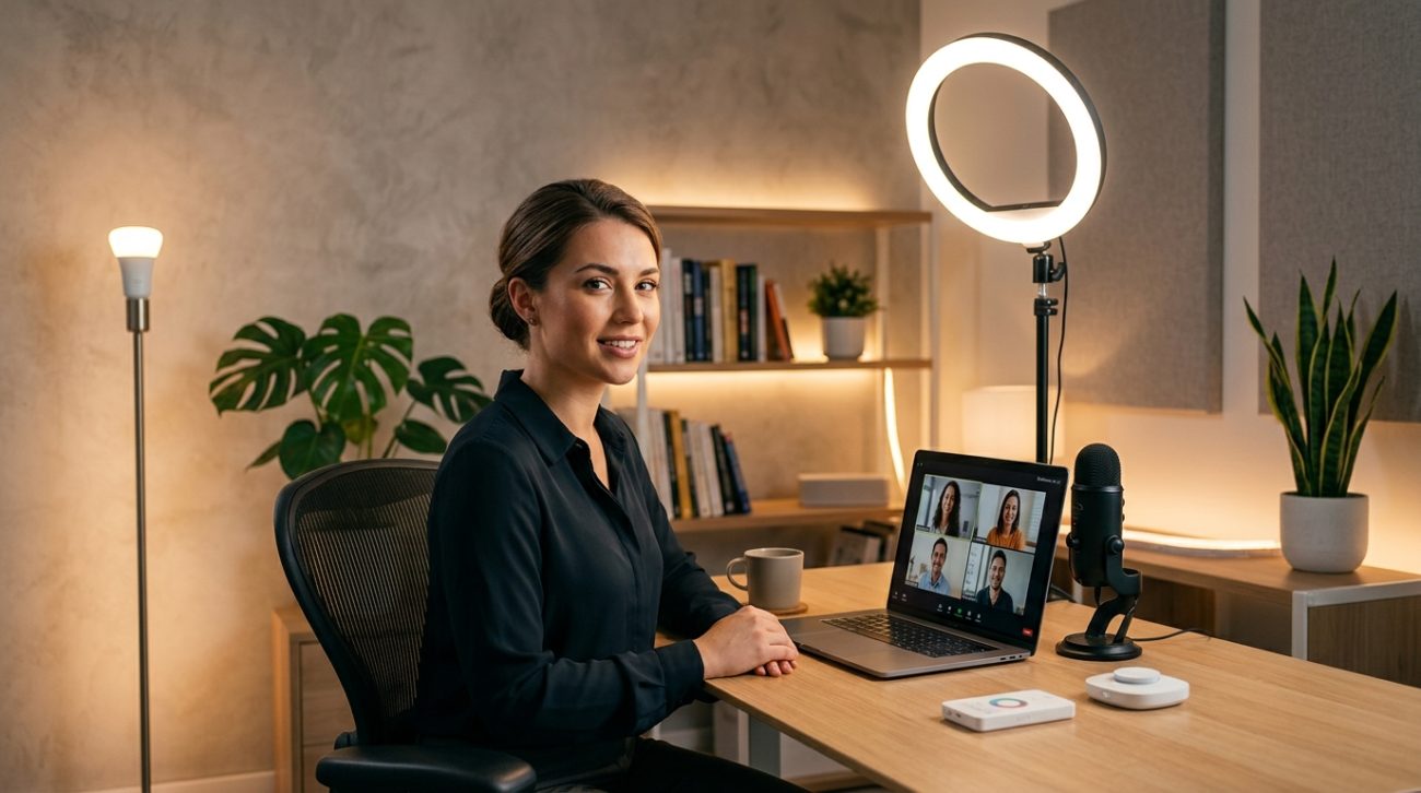 Smart Lighting Solutions That Improve Your Video Call Presence