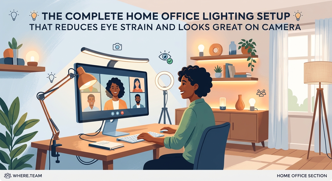 The Complete Home Office Lighting Setup That Reduces Eye Strain and Looks Great on Camera — 1