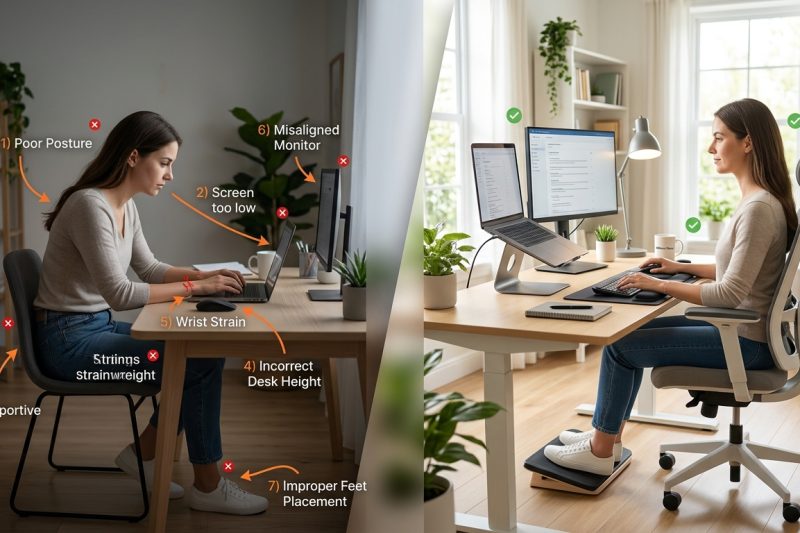 7 Ergonomic Mistakes Remote Workers Make (And How to Fix Them Today)