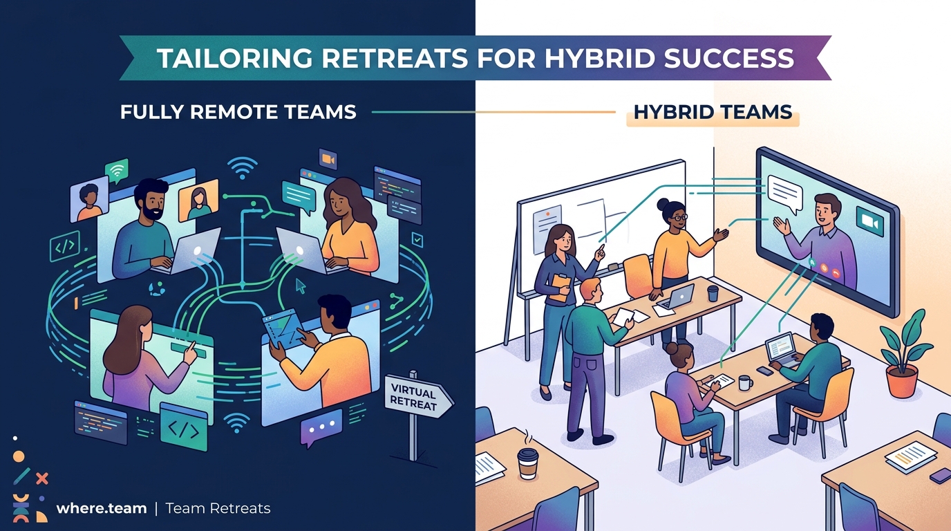 Why Hybrid Teams Need Different Retreat Strategies Than Fully Remote Ones - Illustration 1