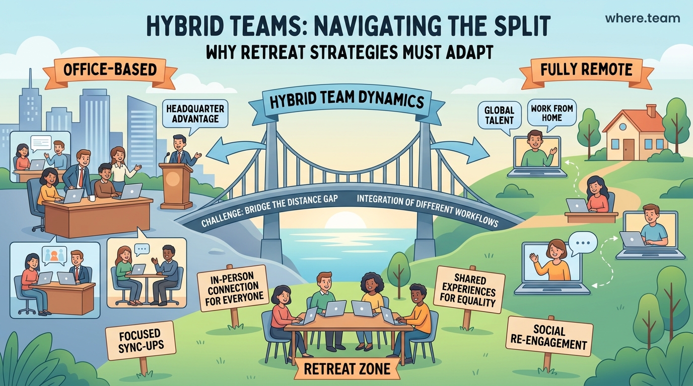 Why Hybrid Teams Need Different Retreat Strategies Than Fully Remote Ones - Illustration 2