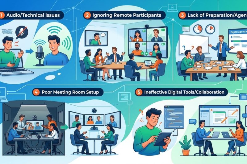 5 Common Hybrid Meeting Mistakes and How to Avoid Them