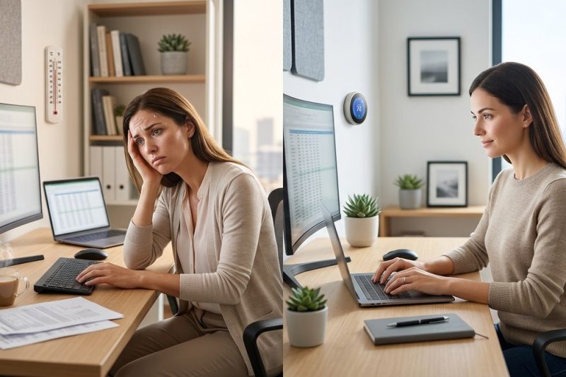 Why Your Home Office Temperature Might Be Ruining Your Focus (And How to Fix It)