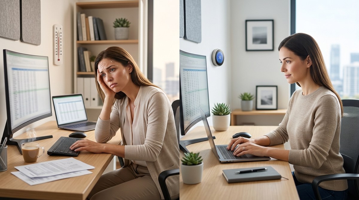 Why Your Home Office Temperature Might Be Ruining Your Focus (And How to Fix It)