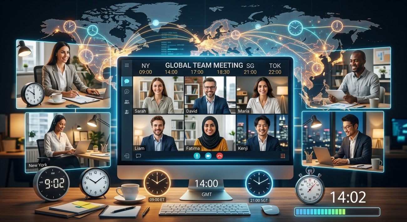 Keeping Remote Meetings on Schedule When Your Team Spans Multiple Time Zones
