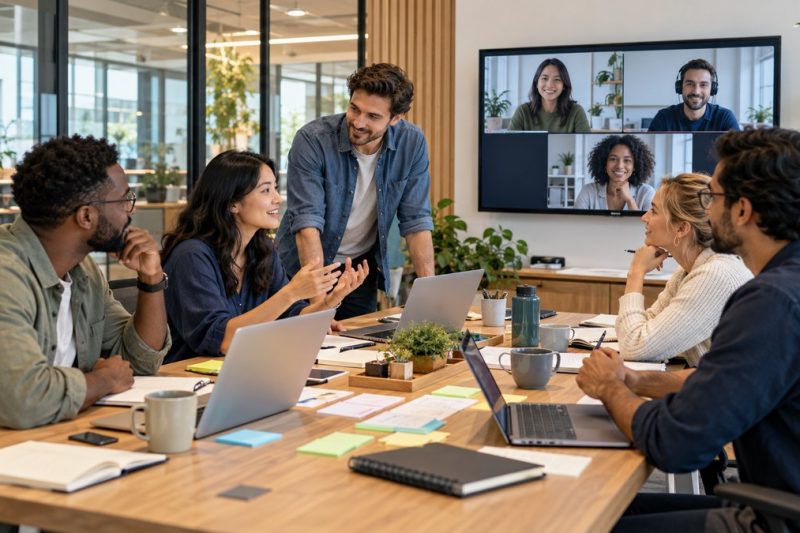 How to Host a Productive Remote Team Brainstorming Session at a Coworking Space